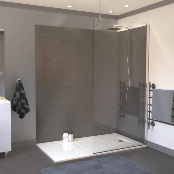 Parois De Douche – Créazur France tout Paroi De Douche Fixe 100