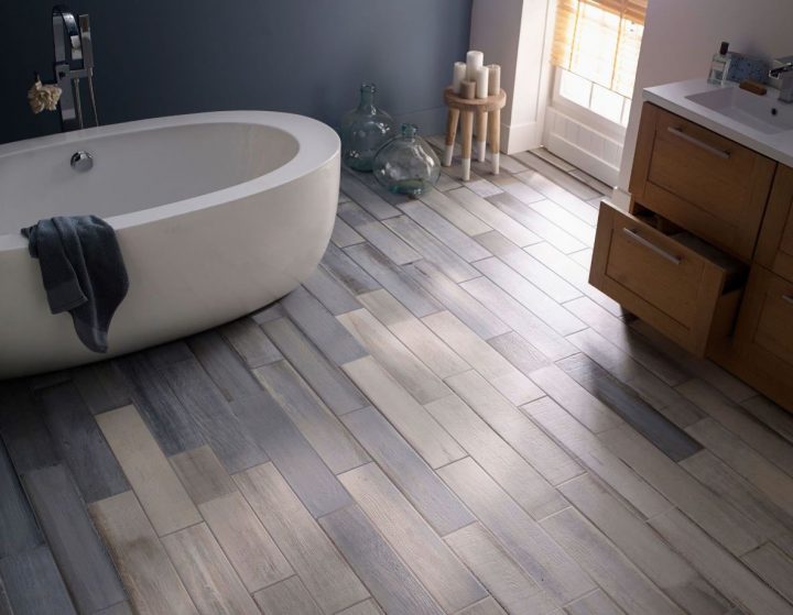 Parquet Salle De Bain : Nos Idées, Conseils, Photos Et tout Sol Stratifié Salle De Bain