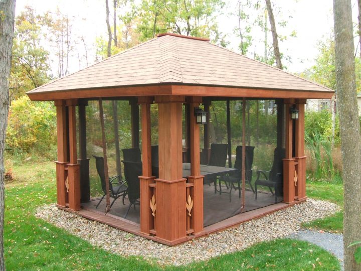 Patio Avec Moustiquaire – Recherche Google | Gazebo Bois pour Plan Abri De Jardin En Bois Gratuit