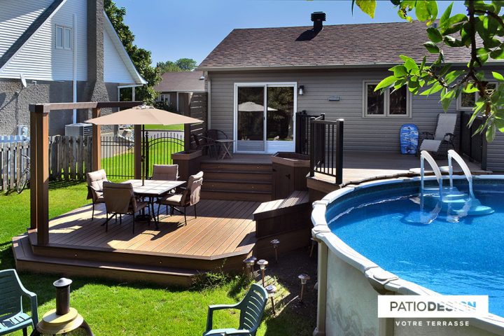 Patio Design – Construction & Design De Patios Pour Une encequiconcerne Aménagement Autour Piscine Hors Terre