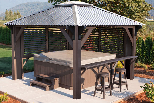 Pavillons De Jardin De Trévi Valleyfield serapportantà Abri De Jardin Tampa