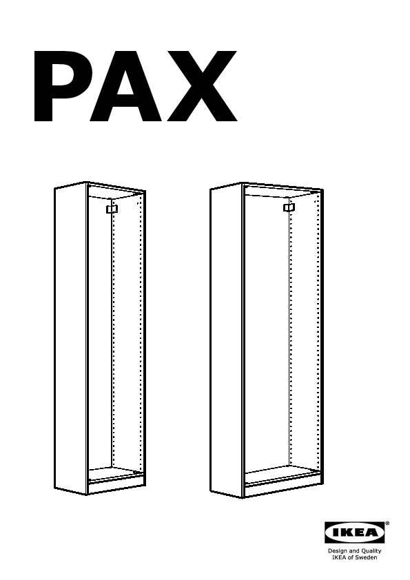 Pax Caisson D'Armoire Blanc (Ikea France) – Ikeapedia à Caisson Pax Ikea 75X58X201