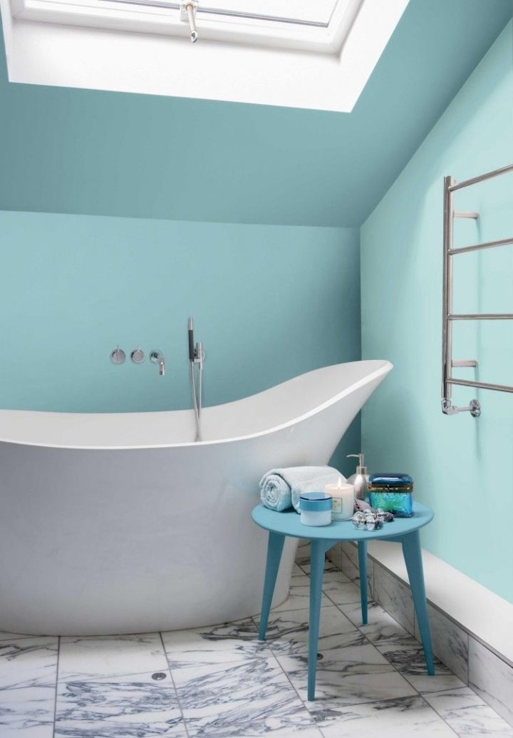 Peinture Turquoise: Choisir Nuance Pour Votre Intérieur intérieur Idée Peinture Salle De Bain