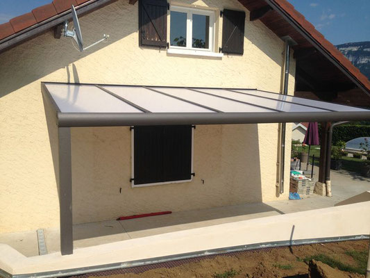 Pergola Aluminium Vérasol En Savoie, Haute Savoie, Isère serapportantà Terrasse Couverte En Dur