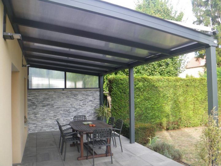 Pergolas Toiture Vitrée ( Polycarbonate) Près De Clermont tout Terrasse Couverte En Dur