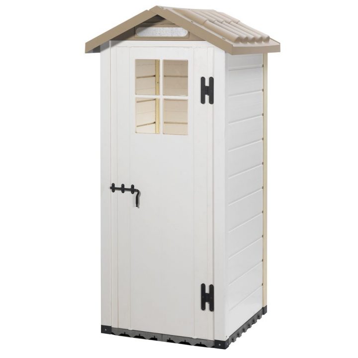 Petit Abri De Jardin Résine Pvc 0,67 M² Ep. 22 Mm Evo 80 1 avec Abris De Jardin En Résine