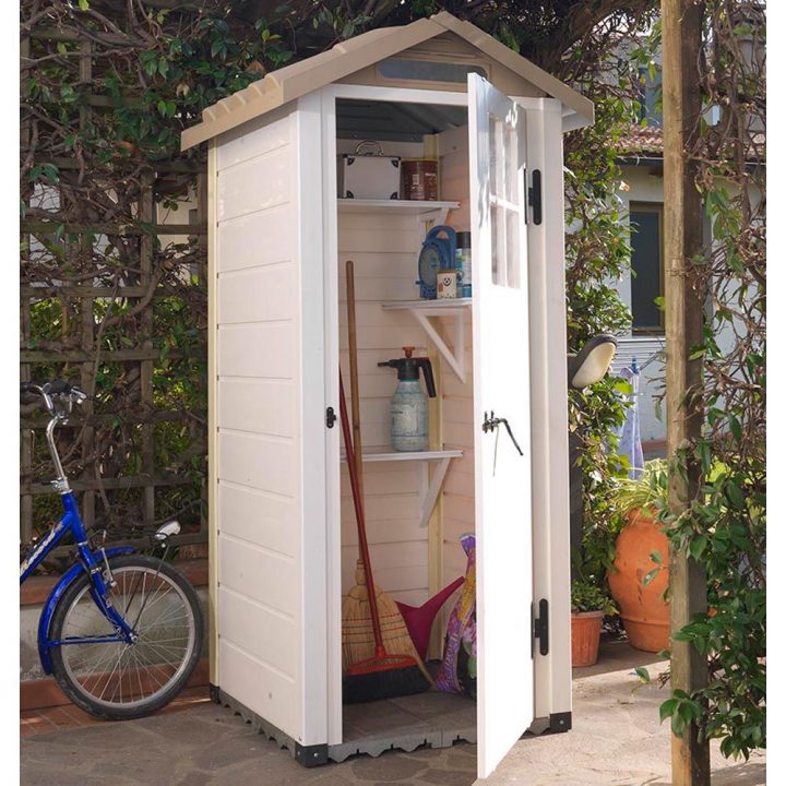 Petit Abri De Jardin Résine Pvc 0,67 M² Ep. 22 Mm Evo 80 1 intérieur Abris De Jardin En Résine