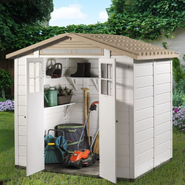 Petit Abri De Jardin Résine Pvc 3,98 M² Ep. 22 Mm Evo 200 dedans Petit Abris De Jardin