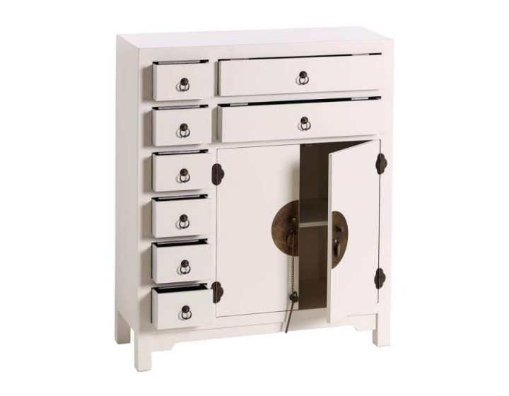 Petit Buffet Chinois Blanc , Meuble Chinois Pas Cher à Petit Meuble Chinois