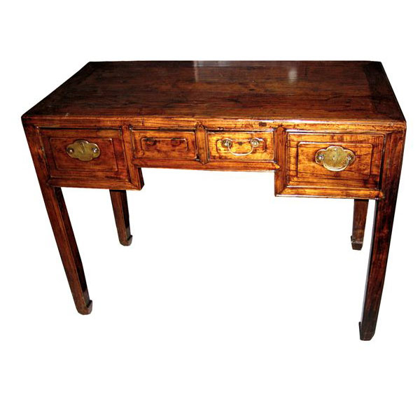 Petit Bureau 2 Tiroirs Style Chine -Chn206 Dans Autre pour Petit Meuble Chinois