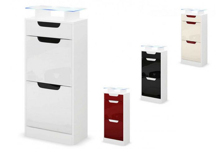 Petit Meuble À Chaussures Blanc 2 Portes 1 Tiroir Pour pour Petit Meuble A Chaussure