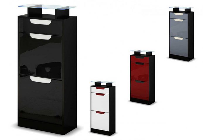 Petit Meuble À Chaussures Noir 2 Portes 1 Tiroir Pour Meuble concernant Petit Meuble A Chaussure