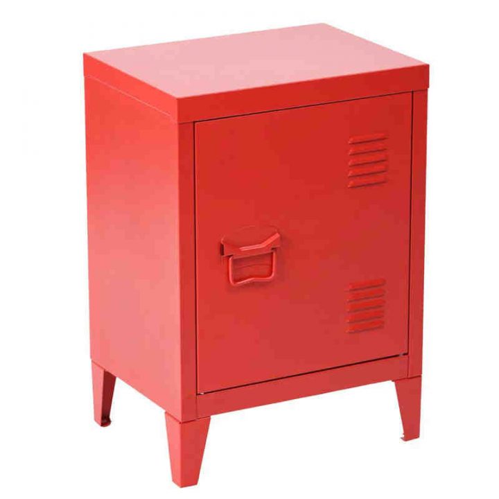 Petit Meuble Casier De Rangement En Métal 1 Porte – Trend pour Petit Meuble De Rangement