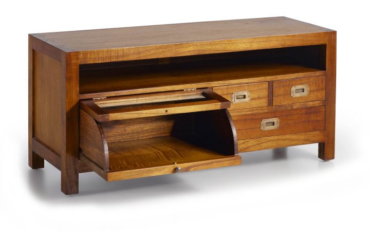 Petit Meuble Télévision En Bois De Mindy, 110 Cm De Long tout Tv 110 Cm Petit Meuble Télévision En Bois De Mindy, 110 Cm De Long tout Tv 110 Cm