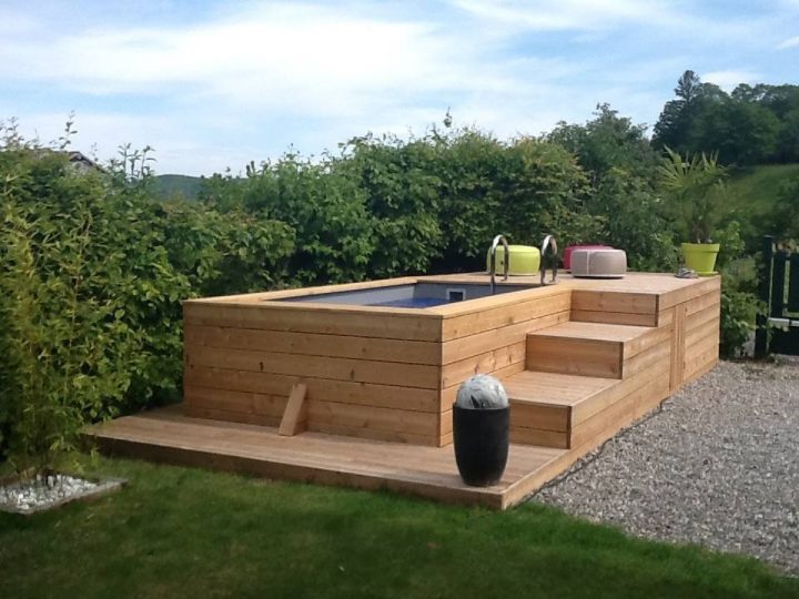 Petite Piscine Avec Habillage Meleze | Vercors Piscine tout Habillage Piscine Hors Sol
