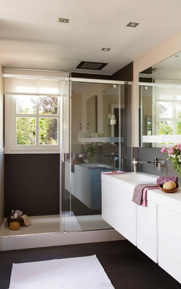 Petite Salle De Bain : 30 Idées D'aménagement à Idée Déco Petite Salle De Bain