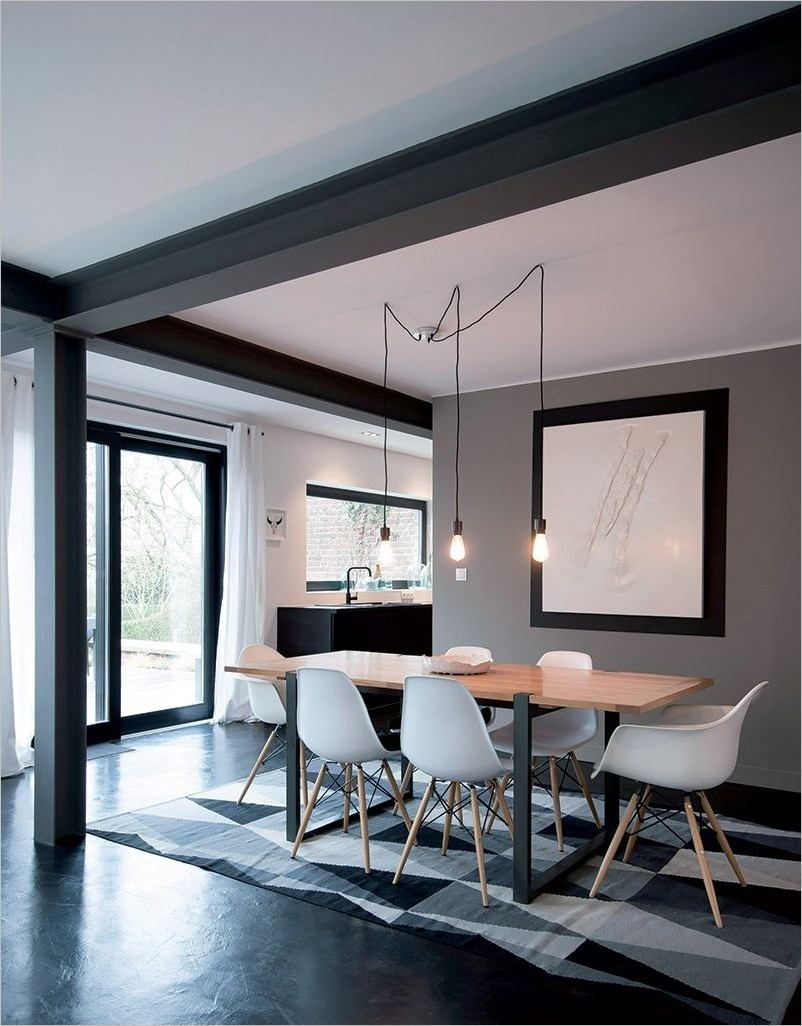 Petite Salon Salla A Manger Noir Et Blanc Modern Deco (Avec dedans Salla A Manger