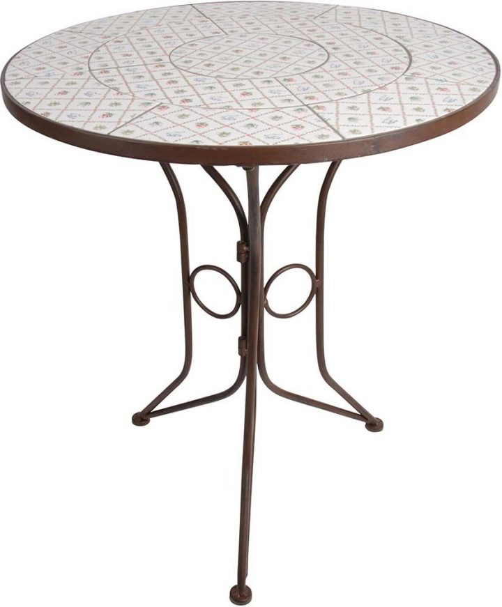 Petite Table Ronde En Céramique Et Métal Botanicae – Table dedans Table Jardin Ceramique Petite Table Ronde En Céramique Et Métal Botanicae – Table dedans Table Jardin Ceramique