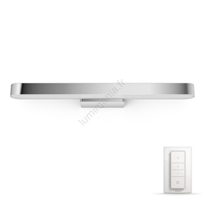 Philips 34351/11/p7 – Éclairage Led De Miroir Salle De Bain Hue Adore  Led/40W/230V pour Miroir Salle De Bain Avec Tablette Et Éclairage