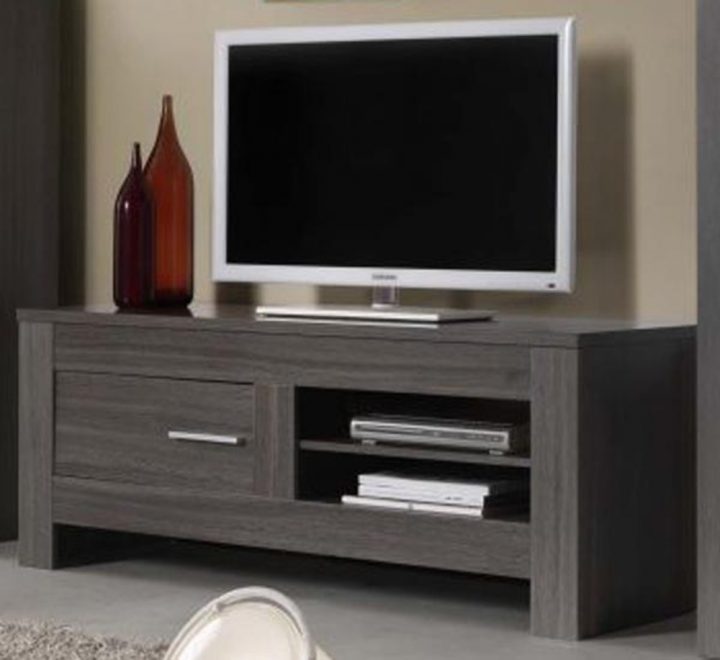 Photo Meuble Tv Haut Gris pour Meuble Tv Haut