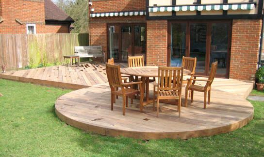 [Photos] Les Terrasses Rondes | Jardin,Terrasse,Patio avec Modele De Terrasse En Bois