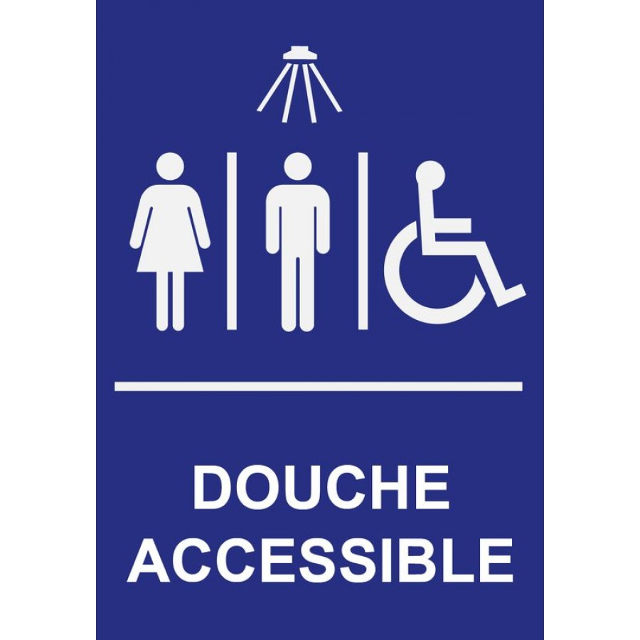 Pictogramme Douche Accessible Pour Personnes À Mobilité intérieur Pictogramme Douche