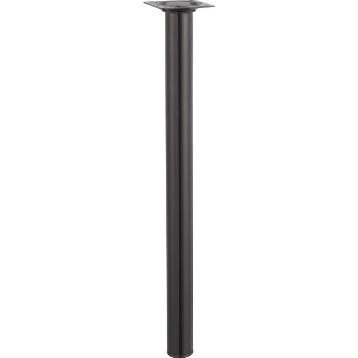 Pied De Table Basse Cylindrique Fixe Acier Époxy Noir, 40 avec Table Ushuaia Leroy Merlin