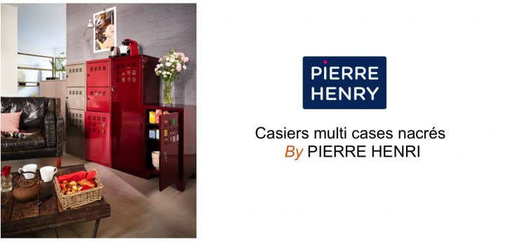 Pierre Henri Rangement Metallique 3 Portes Multicases Sur Pieds Revetement  Couleurs Nacrées – Mobilier Et Décoration D'intérieur serapportantà Meuble Multicase