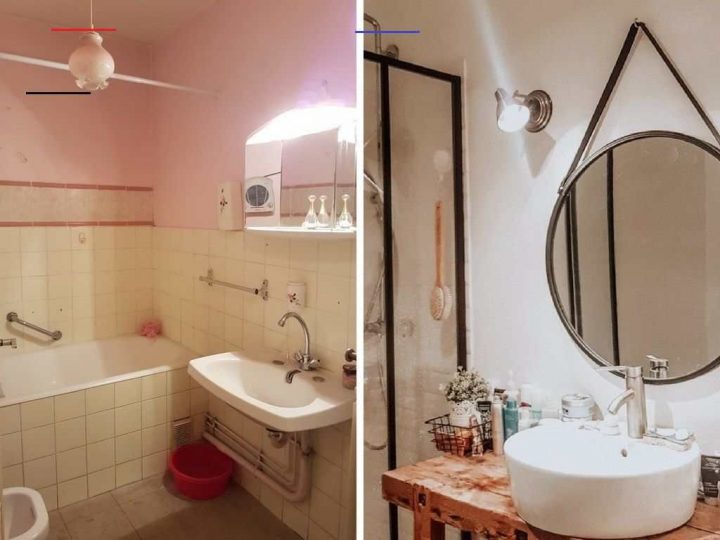 Pin On Danette à Peindre Carrelage Salle De Bain Avant Apres