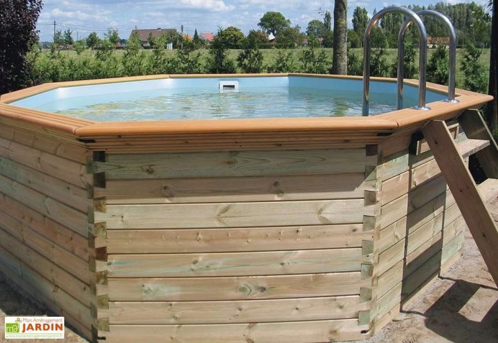 Piscine Bois Hors-Sol Ronde Octoo 5,0 – Ø 500 Cm – Gardipool pour Gardipool Octoo