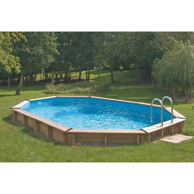 Piscine Castorama – Piscine En Bois Shala 5,48 X 3,65M encequiconcerne Promo Piscine Bois Cora
