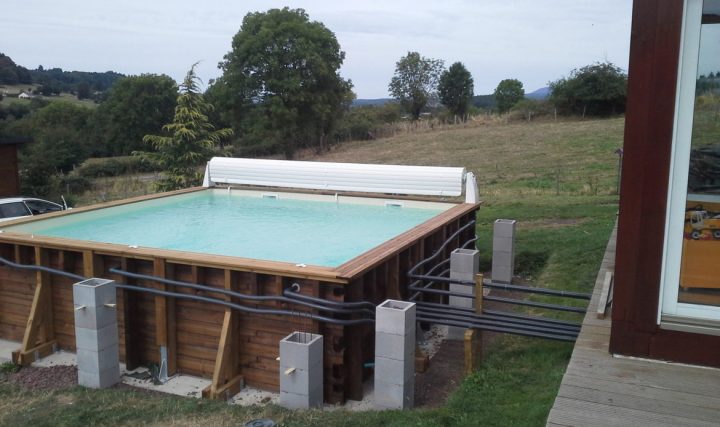 Piscine En Bois Carrée. Piscine Sur-Mesure | Vercors Piscine encequiconcerne Piscine Bois Carrée 2X2