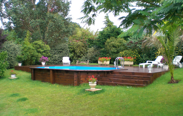 Piscine En Bois Enterrée Schème – Idees Conception Jardin destiné Piscine Bois Alista