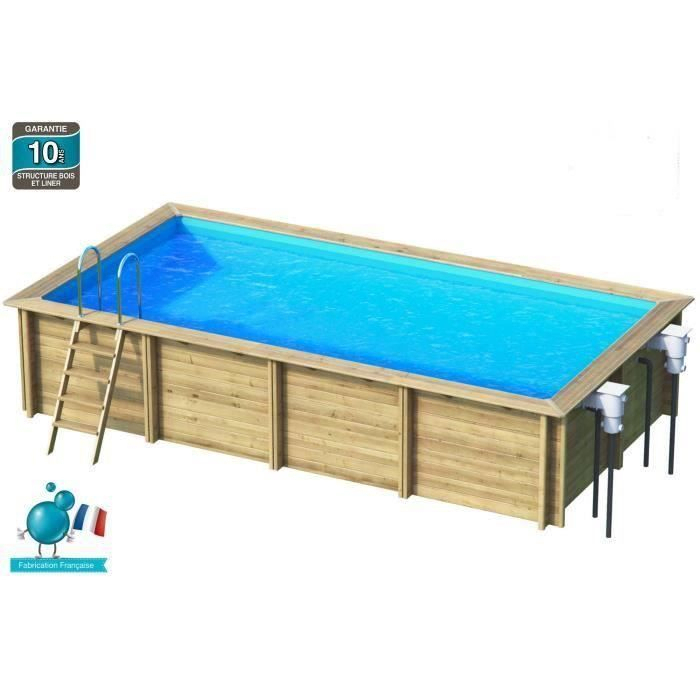 Piscine En Bois Rectangulaire Weva Piscine Bois Rectangle pour Weva Piscine Bois Rectangulaire 6X3 M Hauteur 1 33M