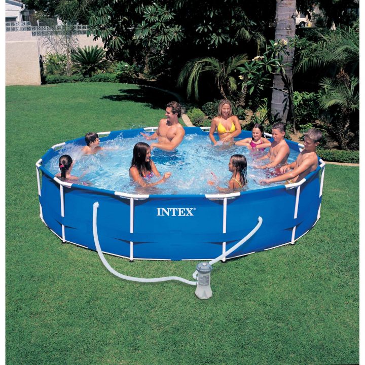 Piscine Hors-Sol Autoportante Tubulaire Metal Frame Intex serapportantà Amenagement Piscine Hors Sol Tubulaire