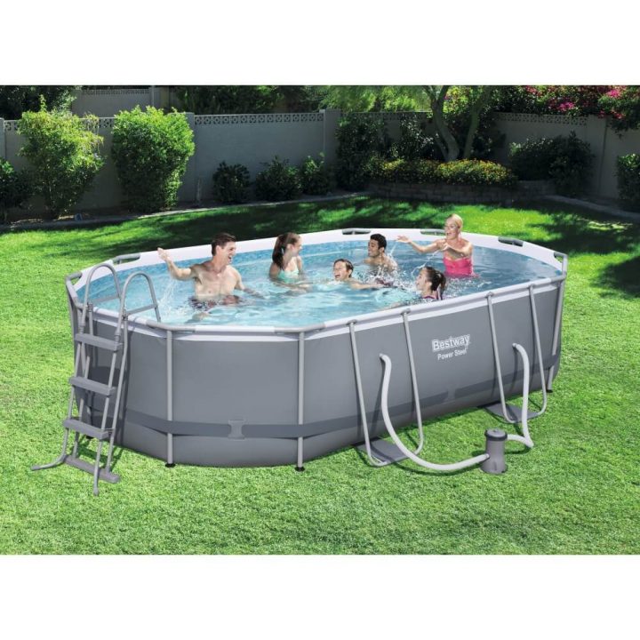 Piscine Tubulaire Bestway 488 X 305 X H 107 Cm (56448) serapportantà Amenagement Piscine Hors Sol Tubulaire