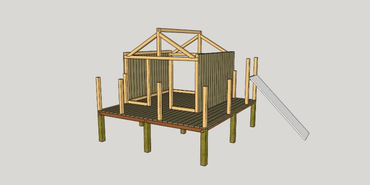 [Plan] Cabane Enfant Par Apprenti Sur L'Air Du Bois serapportantà Plan Cabane De Jardin