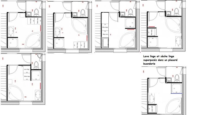 Plans Salle De Bains 3M 4M 5M 6M Et Plus C T Maison avec Plan Salle De Bain 4M2