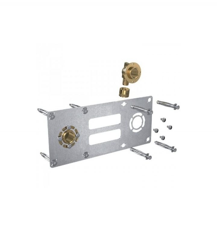 Plaque De Fixation Per Robifix Ø16 F1/2" Entraxe 150Mm À encequiconcerne Platine De Douche