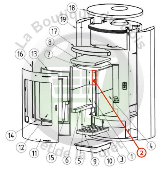 Plaque De Vermiculite 2 Pour Poêles À Bois Olympus Pierre pour Vermiculite Jardin