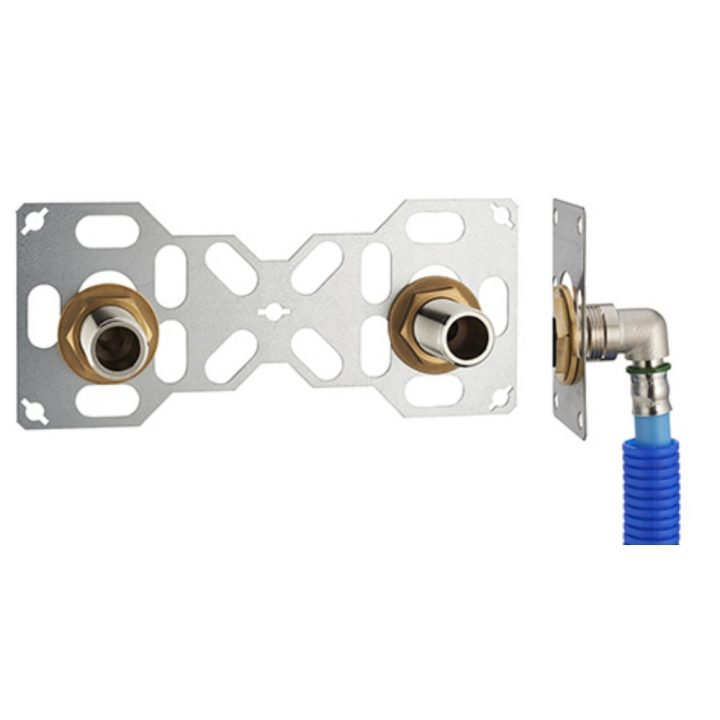 Platine De Fixation Robinet Douche Noyon Et Thiebault M20X27Mm Per Sertir  D.16Mm encequiconcerne Platine De Douche