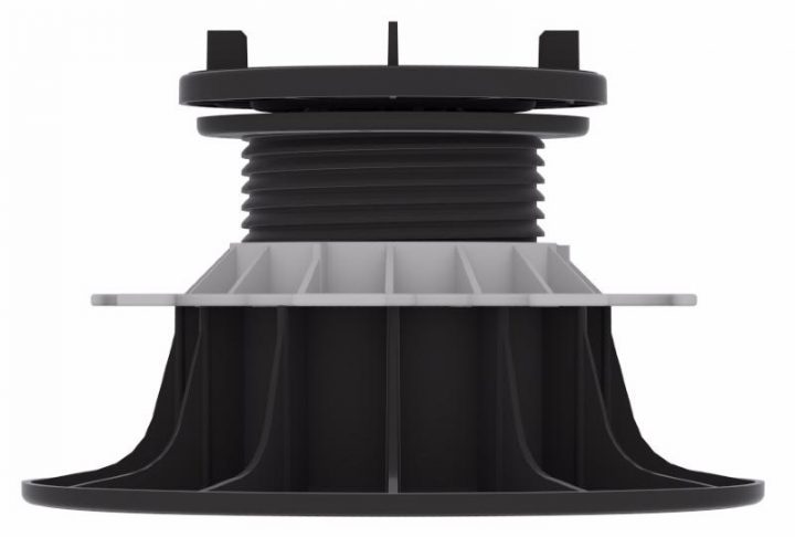 Plot Réglable Autonivelant En Pvc 95 / 155 Mm Pour Dalle serapportantà Dalle Stabilisatrice Pour Plot, H.45 Mm