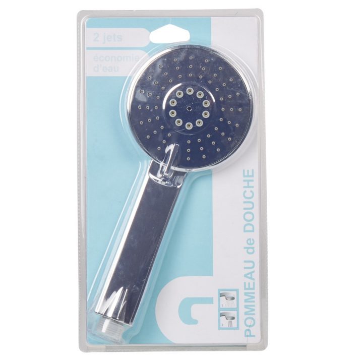 Pommeau De Douche 2 Jets Économiseur D Eau avec Minuteur Douche