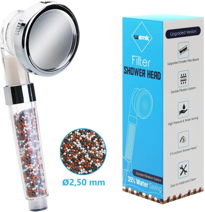 Pommeau De Douche À Haute Pression – Anti Calcaire, Capacité De Filtrage  Augmentée De 73%. Bonus: Un Paquet De Bille Minérale Et Éponge Filtrante destiné Paume De Douche