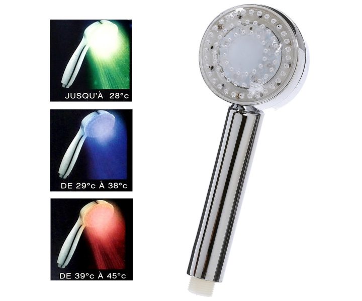 Pommeau De Douche Economique Led Couleur Douchette Lumineuse destiné Pommeau De Douche Économique Pommeau De Douche Economique Led Couleur Douchette Lumineuse destiné Pommeau De Douche Économique