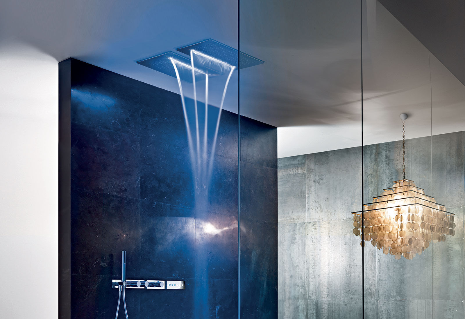 Pommeau De Douche Encastrable Au Plafond - Acqua Zone: C001B dedans Ciel De Pluie Douche