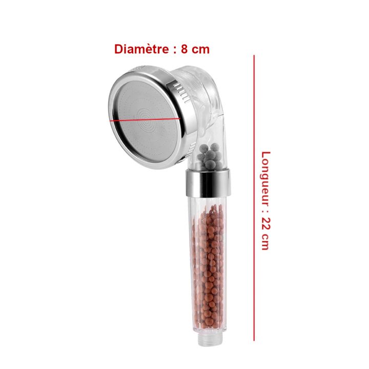 Pommeau De Douche Filtrant Haute Pression Economiseur D'eau serapportantà Pommeau De Douche Filtrant