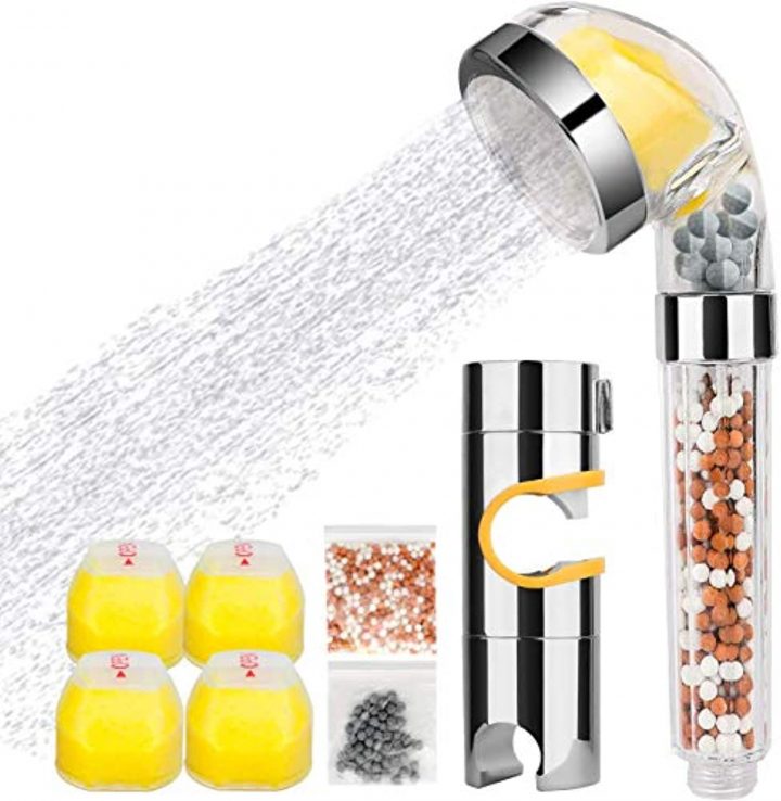 Pommeau Douche Filtrant Vitamine C Et Accessoires Filtre Douchette Anti  Calcaire Chlore, Douche À Main Haute Pression Economie D'eau Filter concernant Filtre Anti Calcaire Douche