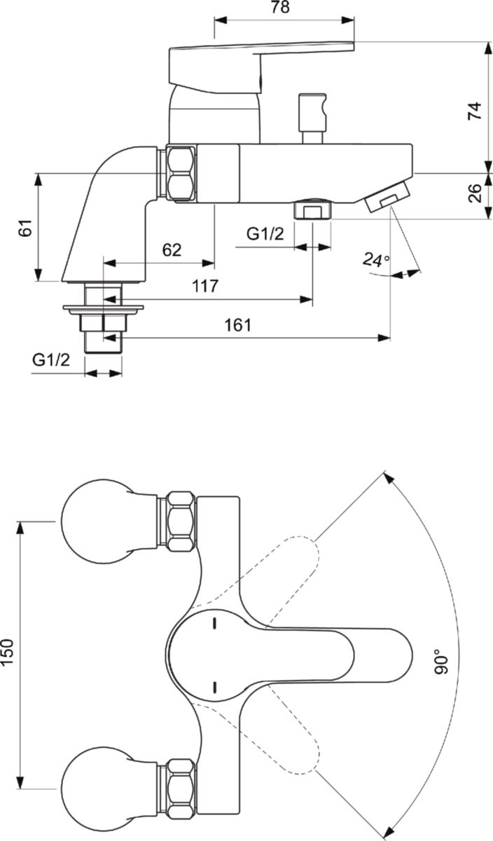 Porcher – Mitigeur De Bain-Douche Olyos Avec Colonne Sans serapportantà Aerateur Salle De Bain Sans Electricite