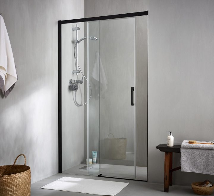 Porte De Douche Coulissante 120 Cm, Transparent, Remix intérieur Paroi De Douche Coulissante 120